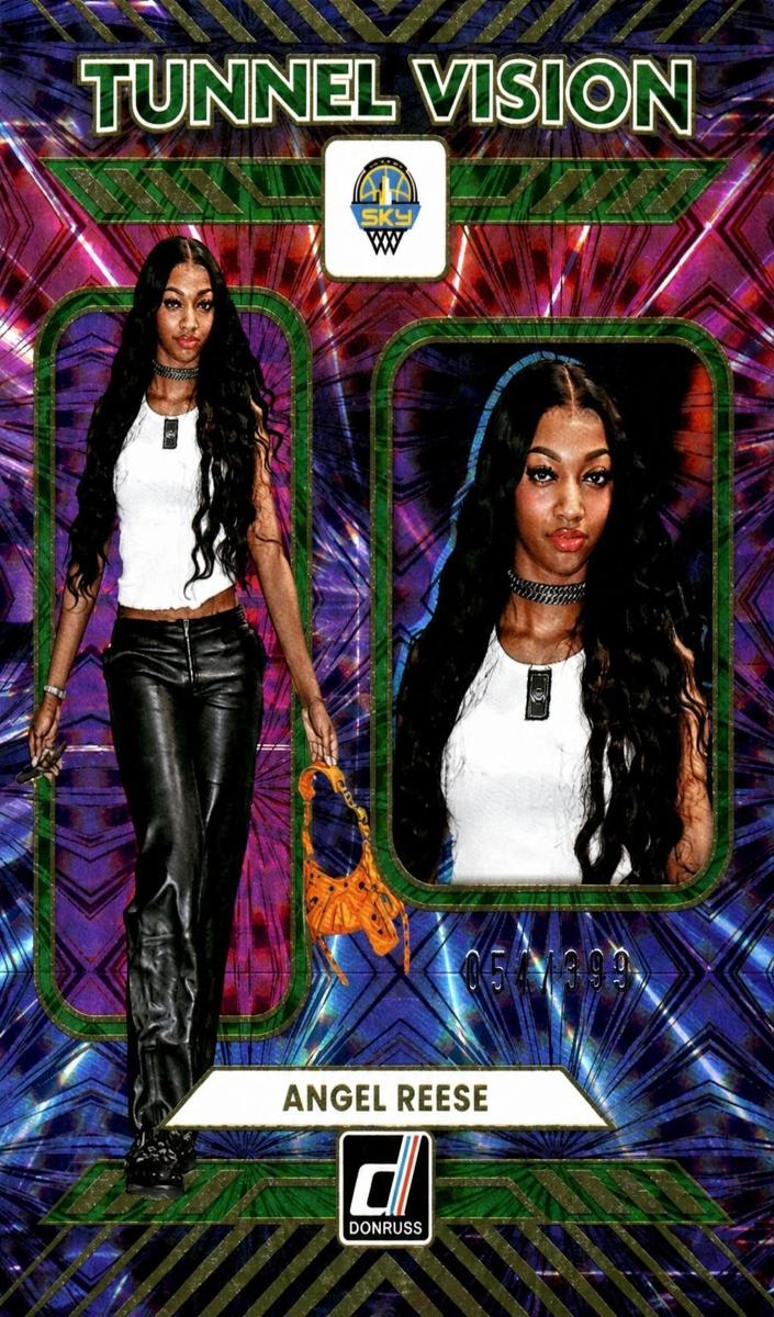 2025 Panini Donruss WNBA Basketball Green Fireworks Angel Reese #9