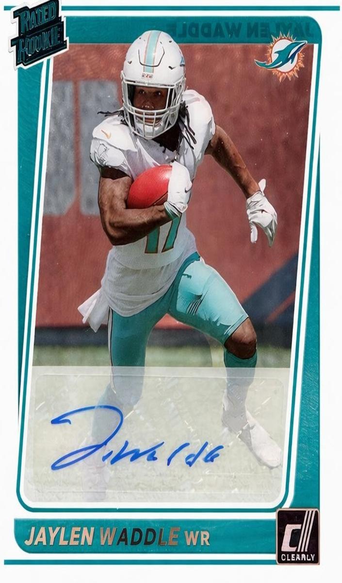 2021 Panini Clearly Donruss Football Jaylen Waddle #64