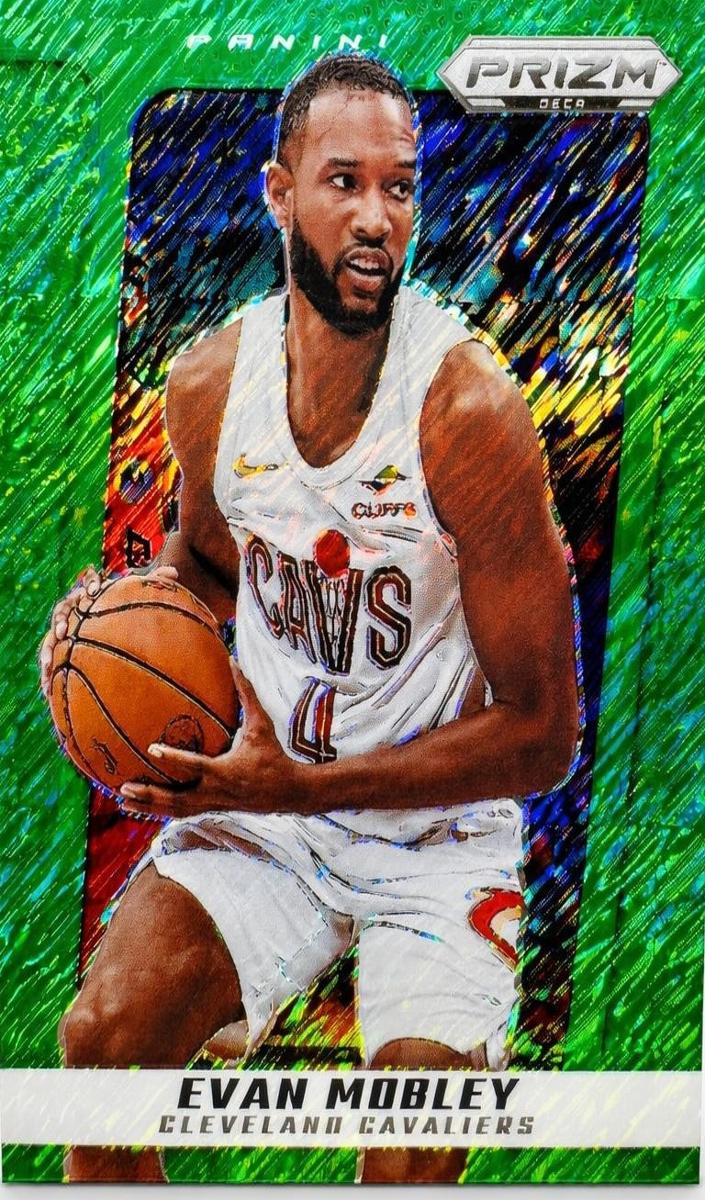 2024 Panini Prizm Deca Basketball Green Shimmer FOTL Evan Mobley #148