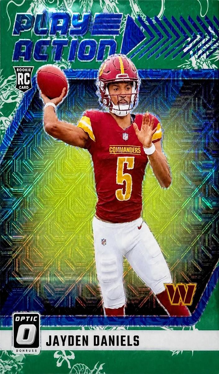 2024 Donruss Optic Football Dragon Jayden Daniels #1 PSA 10