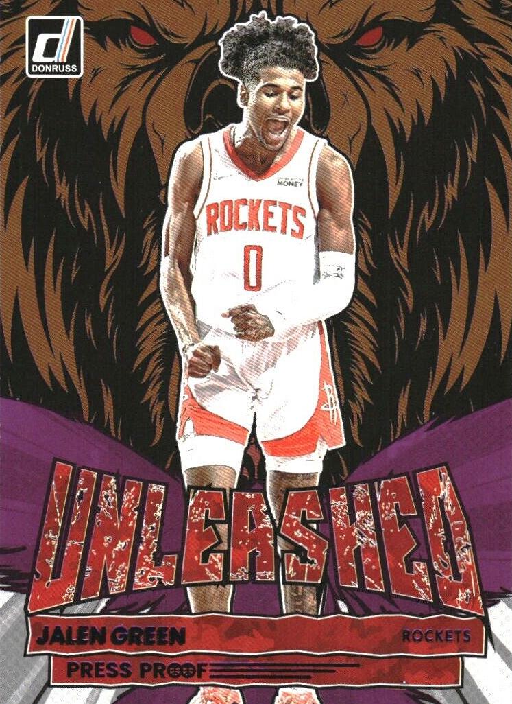 2022 Panini Donruss Basketball Press Proof Purple Jalen Green #14 PSA 9
