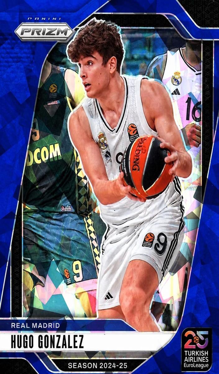 2024 Panini Prizm Turkish Airlines EuroLeague Basketball Blue Ice Hugo Gonzalez #198
