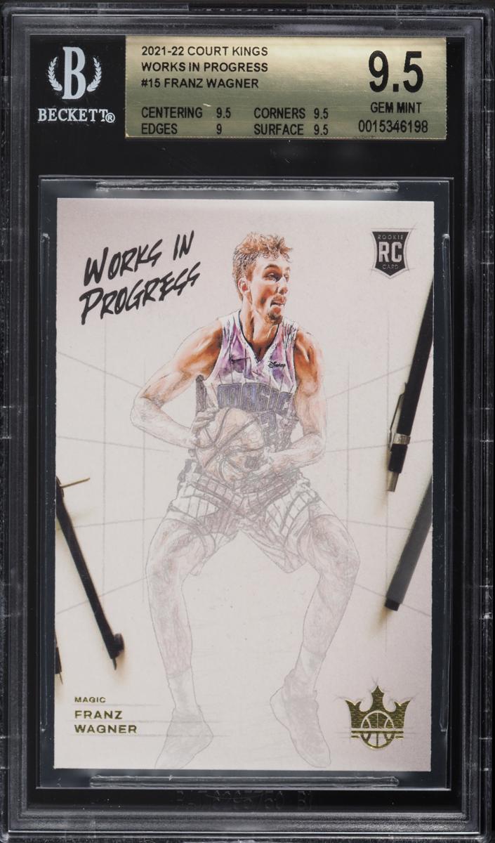 2021 Panini Court Kings Basketball Franz Wagner #15 BGS 9