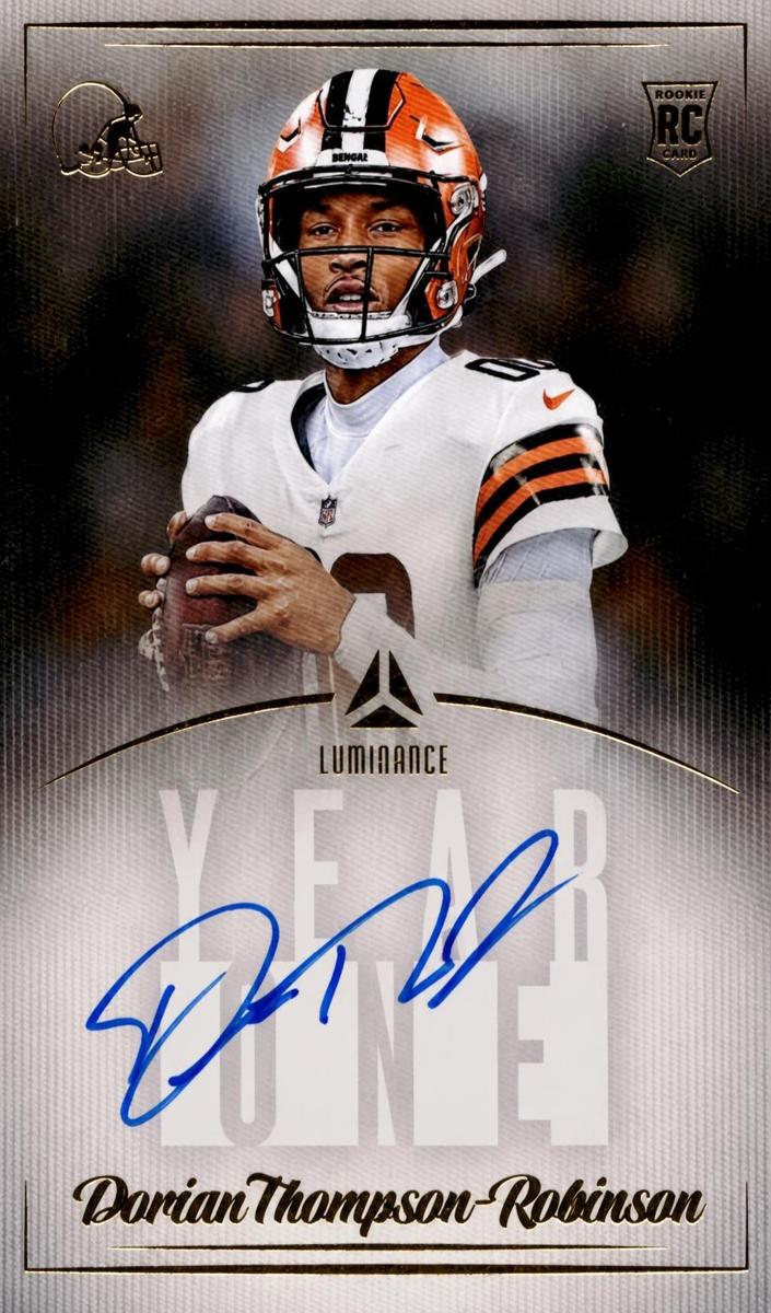 2023 Panini Luminance Football Dorian Thompson-Robinson #Y1DTR PSA 10