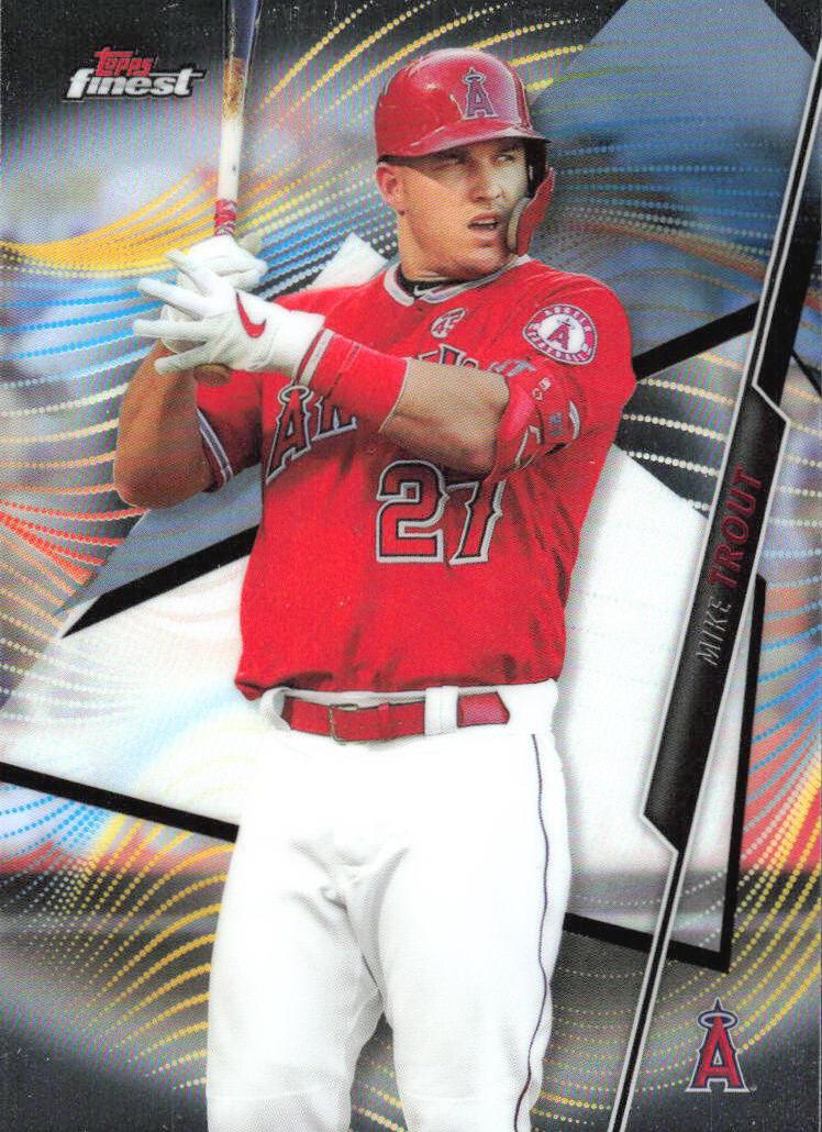 2020 Topps Finest Baseball Mike Trout #1 PSA 10