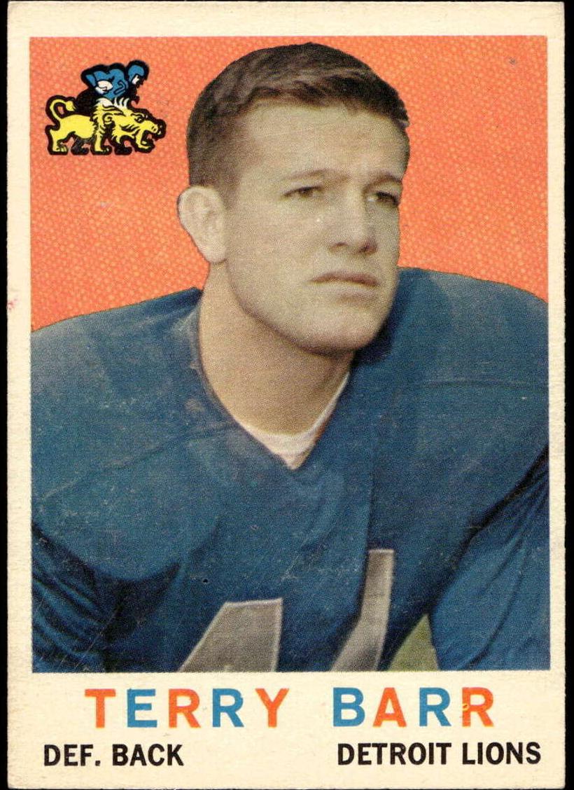 1959 Topps Football Terry Barr #14