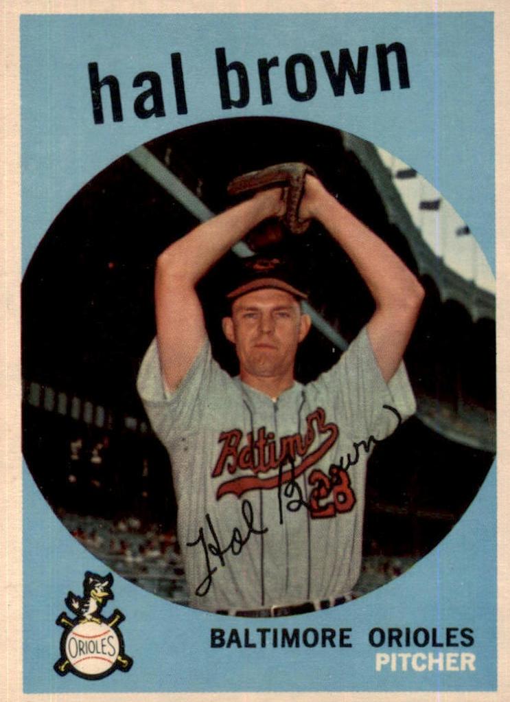 1959 Topps Baseball Hal Brown #487 PSA 7