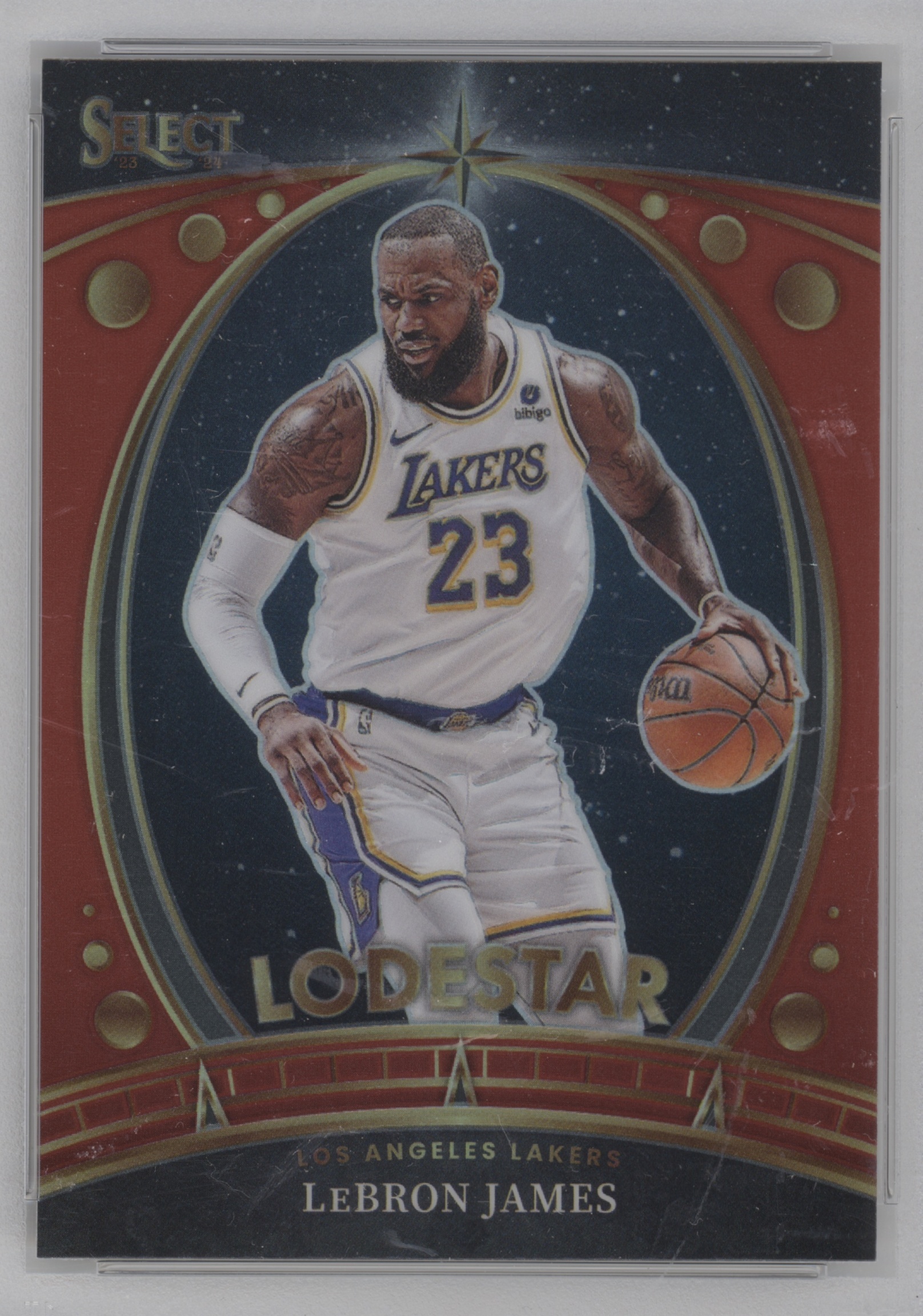 2023 Panini Select Basketball Red LeBron James #4