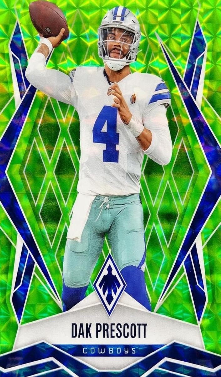 2025 Panini Phoenix Football Lime Green Pyramids Dak Prescott #29