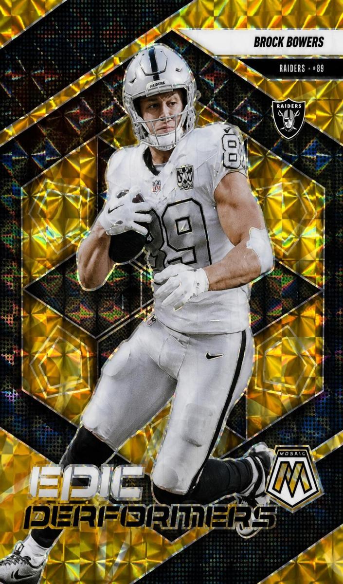 2025 Panini Mosaic Football Reactive Yellow Brock Bowers #4