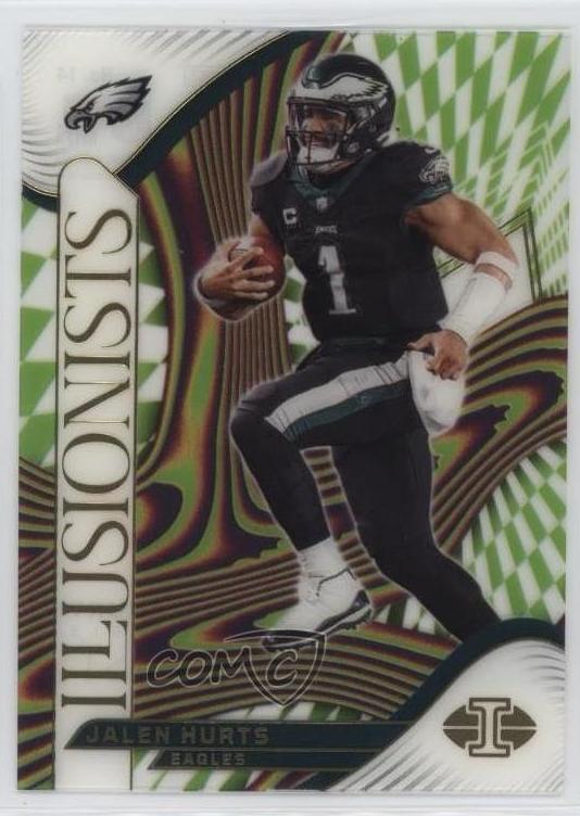 2024 Panini Illusions Football Jalen Hurts #14 PSA 8
