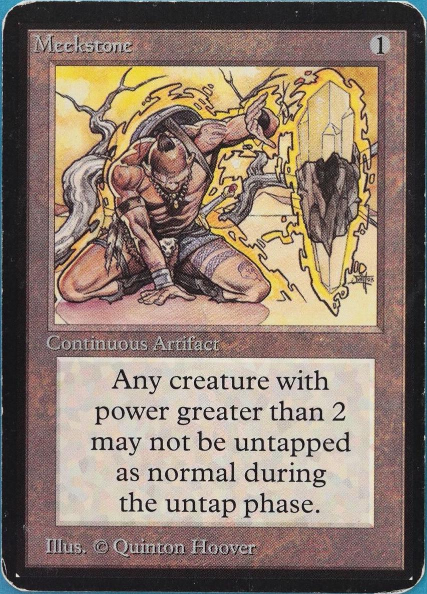 1993 Magic The Gathering Alpha Meekstone #NNO BGS 9