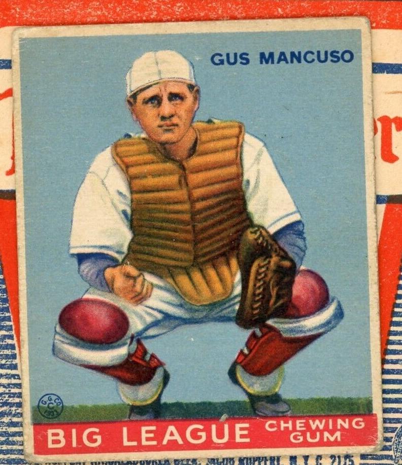 1933 R319 Goudey Baseball Gus Mancuso #41 PSA 6