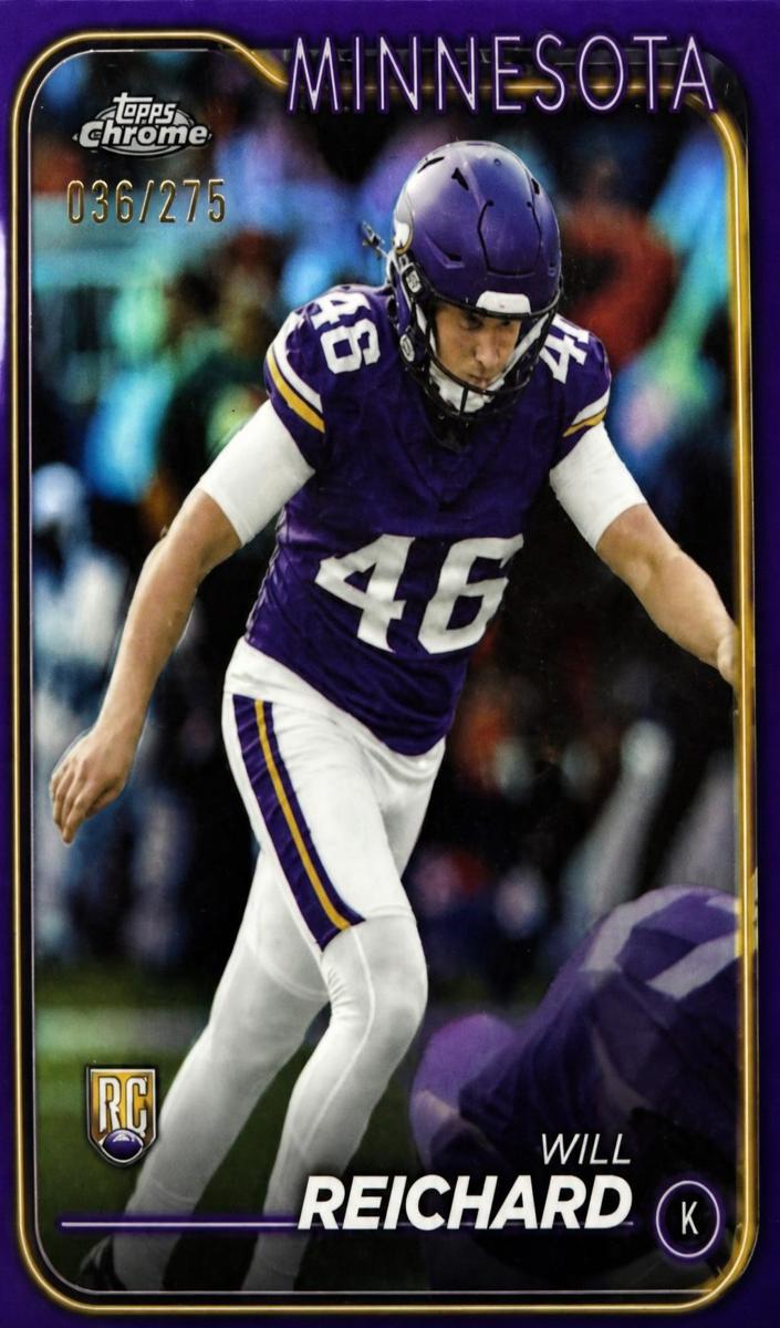 2024 Topps Chrome Football Purple Refractor Will Reichard #277