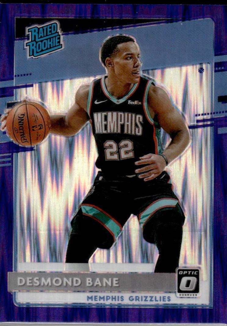 2020 Donruss Optic Basketball Purple Shock Desmond Bane #180 HGA 9