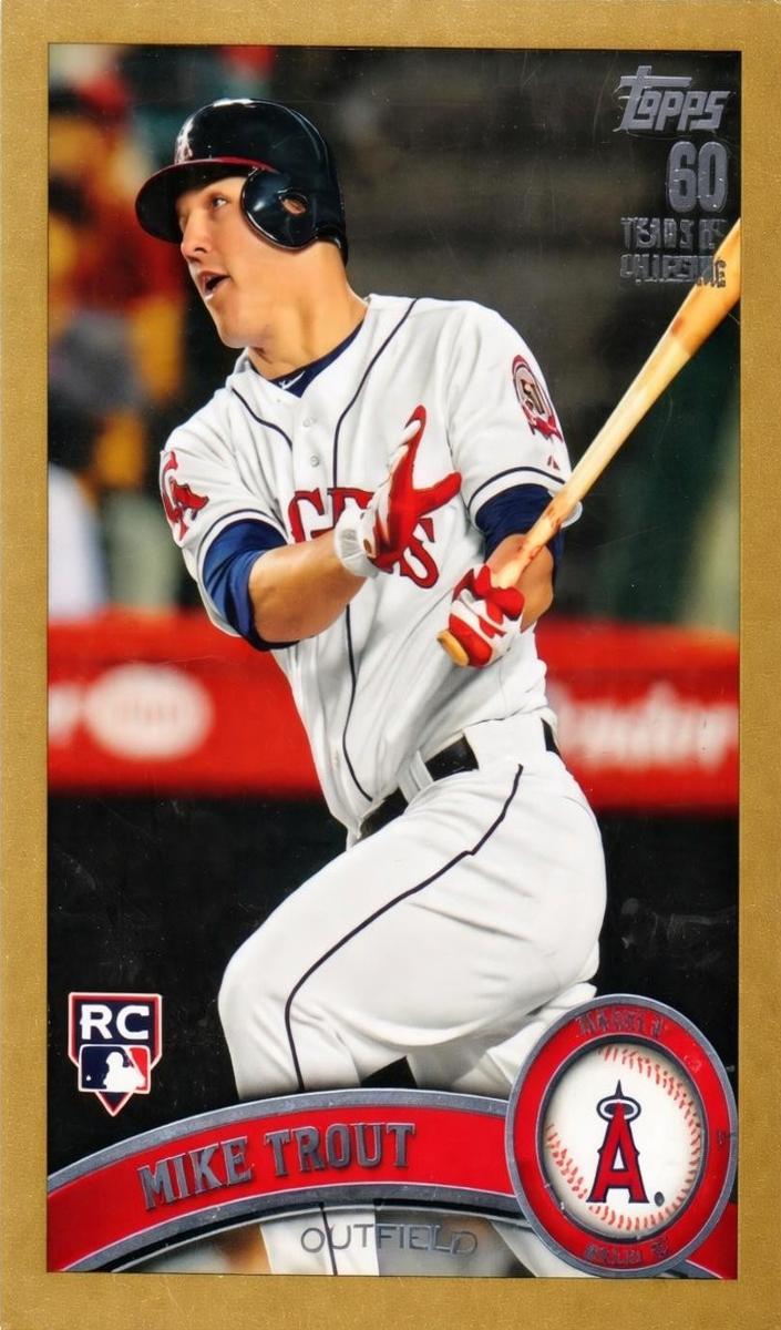 2011 Topps Update Baseball Gold Mike Trout #US175 PSA 9