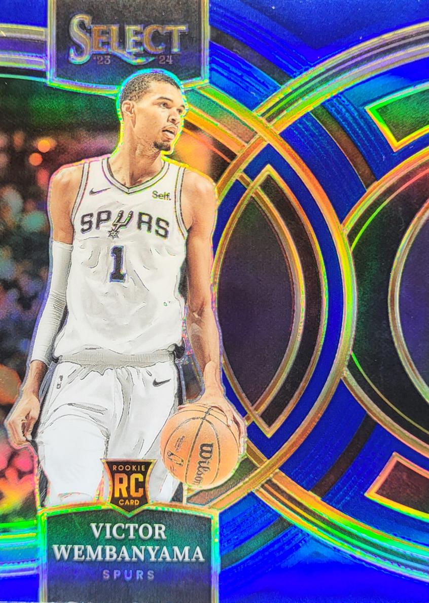 2023 Panini Select Basketball Blue Retail Victor Wembanyama #121 SGC 9.5