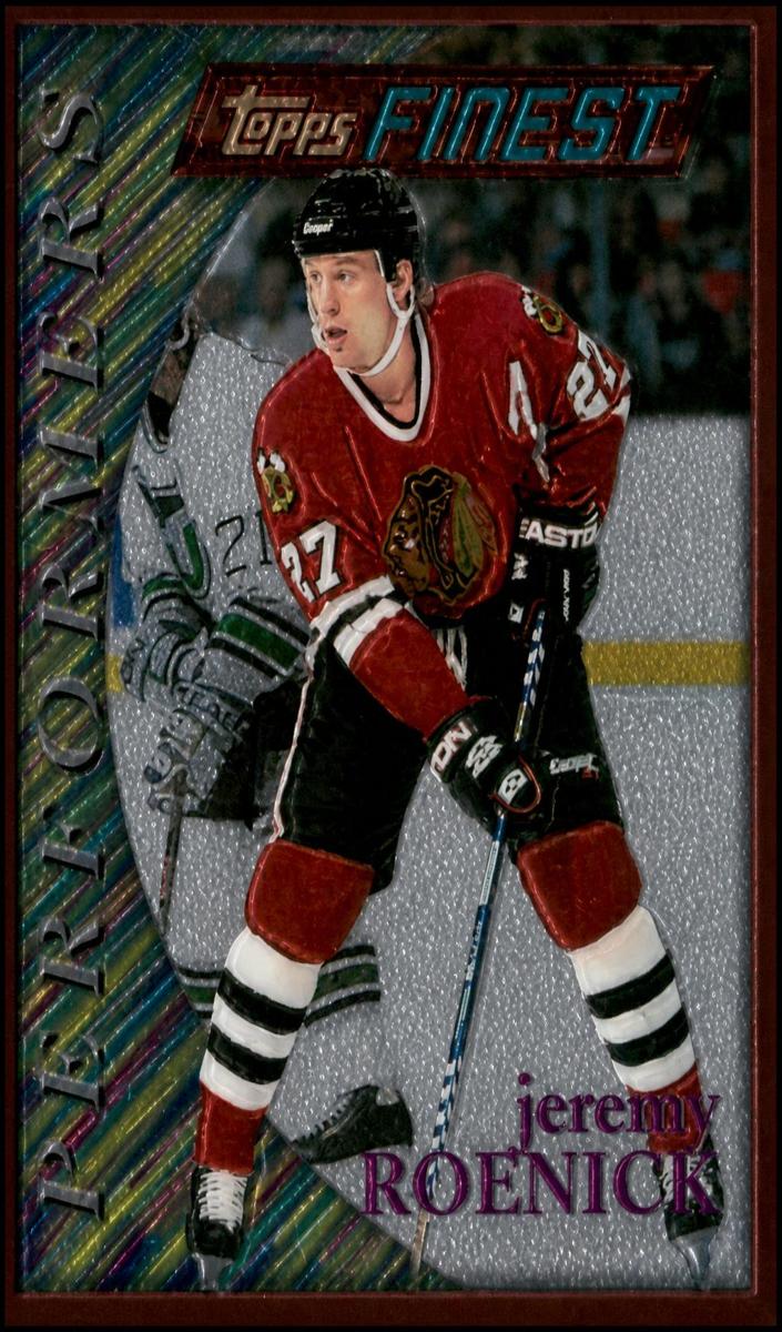 1995 Topps Finest Hockey Jeremy Roenick #175 PSA 7.5
