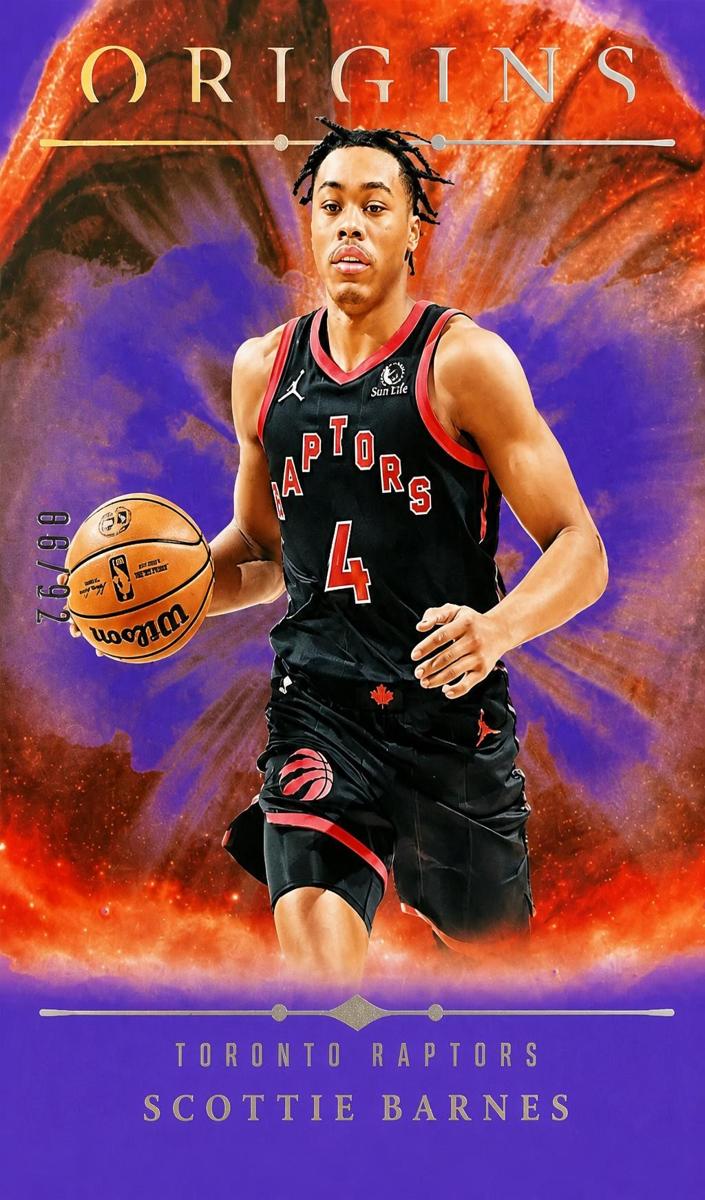 2024 Panini Origins Basketball Purple FOTL Scottie Barnes #10