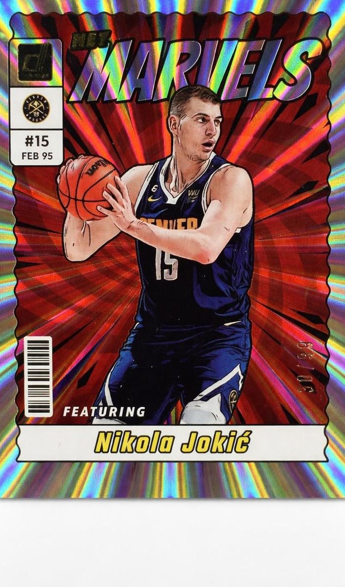 2023 Panini Donruss Basketball Holo Laser Nikola Jokic #1 PSA 9
