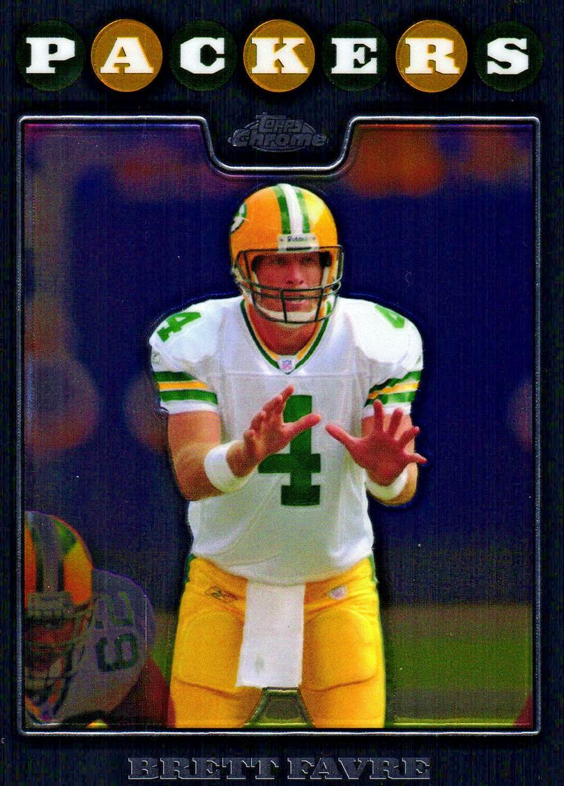 2008 Topps Chrome Football Brett Favre #TC22 PSA 9