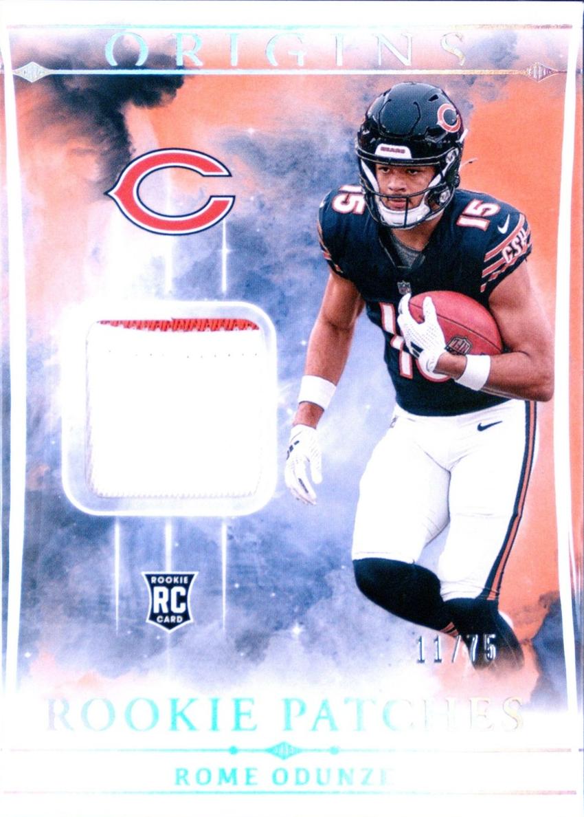 2024 Panini Origins Football Orange Rome Odunze #RPT-ROD