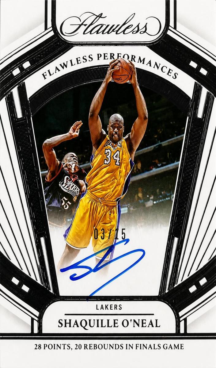 2023 Panini Flawless Basketball Shaquille O'Neal #FP-SON PSA 8