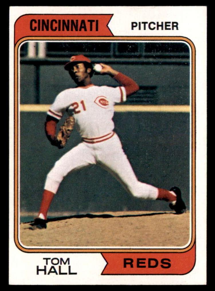 1974 Topps Baseball Tom Hall #248 PSA 8