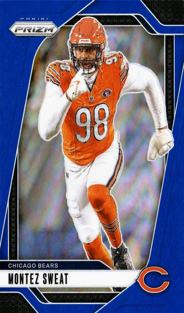 2024 Panini Prizm Football Blue Montez Sweat #50 PSA 10