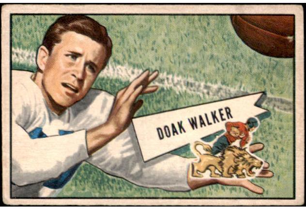 1952 Bowman Small Football Doak Walker #3 SGC 5.5