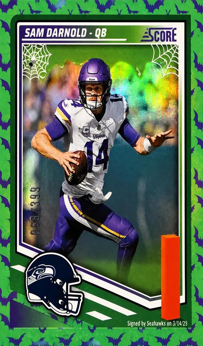 2025 Panini Score Football Bats Sam Darnold #40