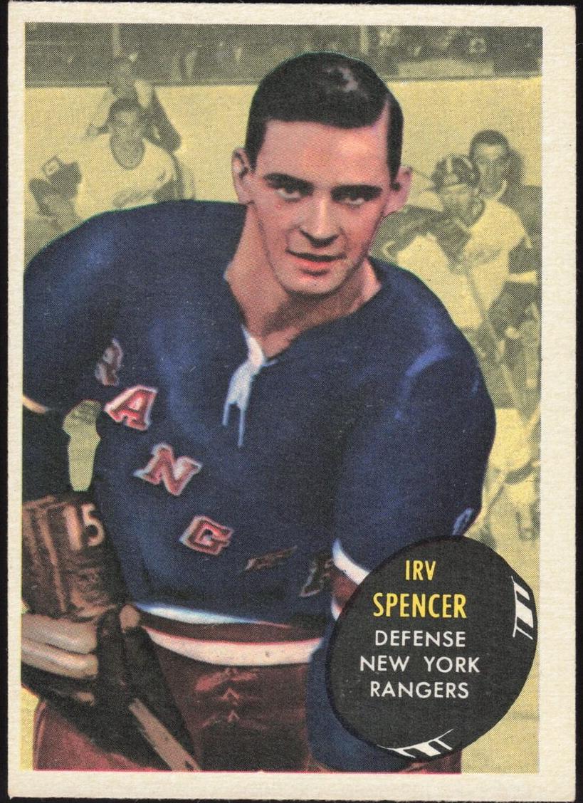 1961 Topps Hockey Irv Spencer #47