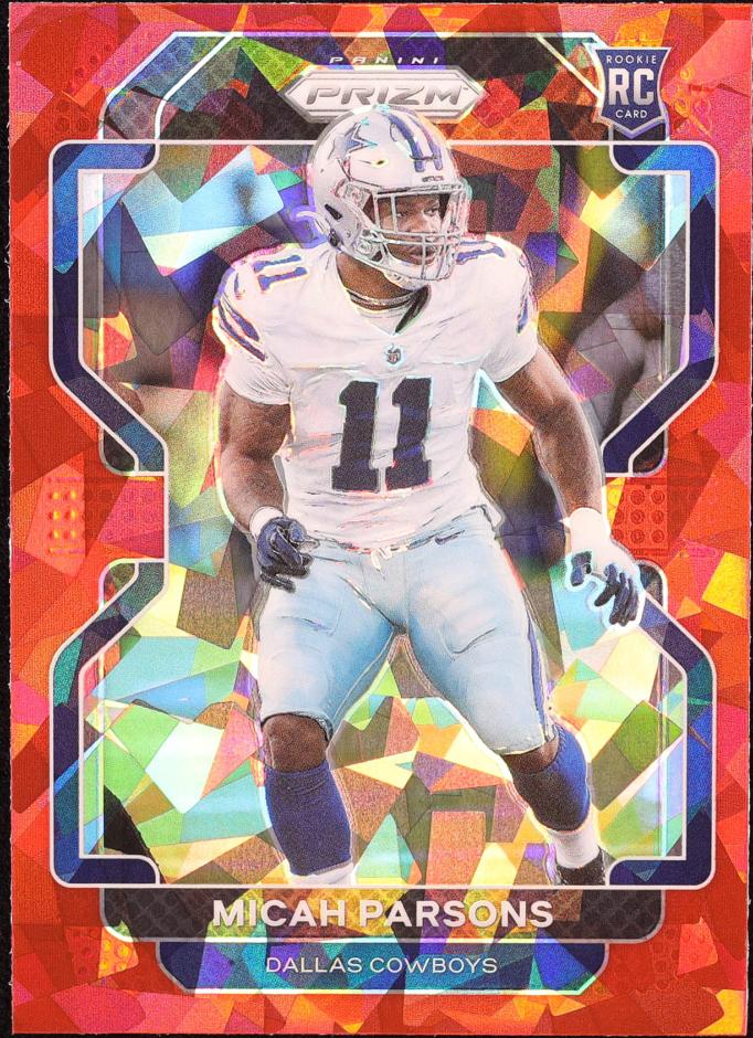 2021 Panini Prizm Football Red Ice Micah Parsons #382