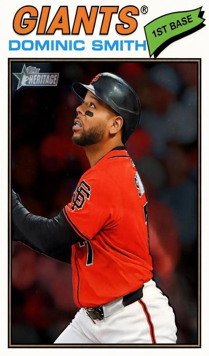 2026 Topps Heritage Baseball Dominic Smith #225
