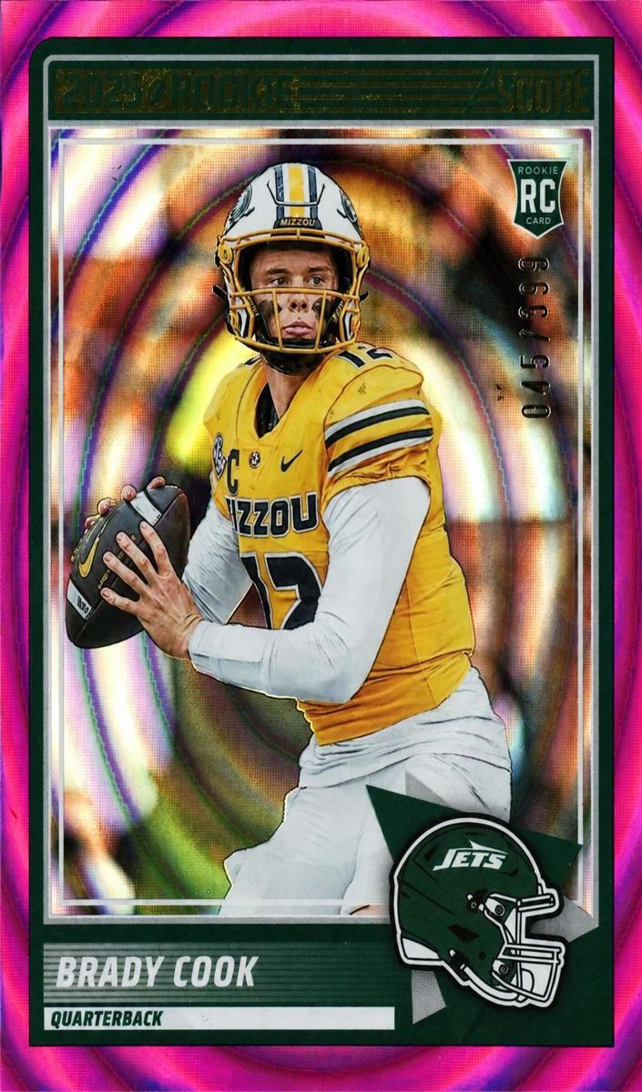 2025 Panini Score Football Ellipse Brady Cook #36