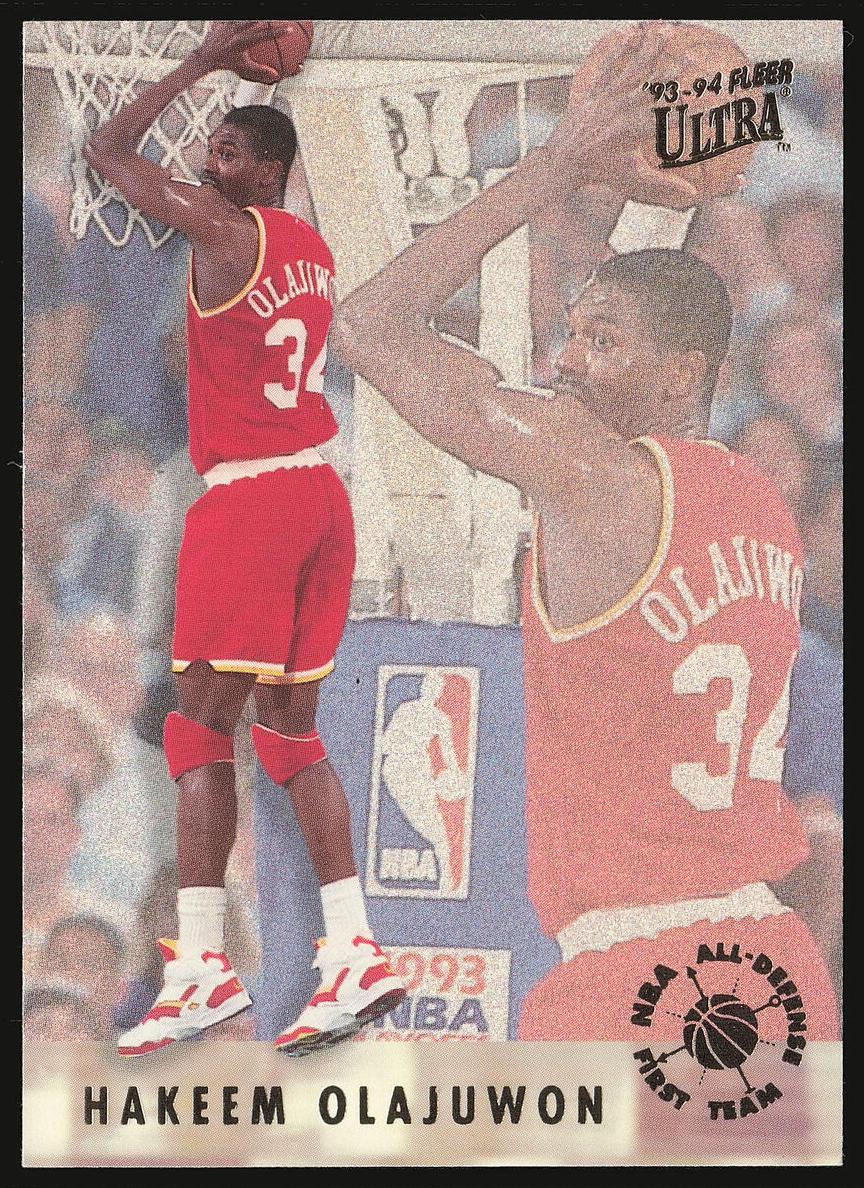 1993 Fleer Ultra Basketball Hakeem Olajuwon #3 PSA 10