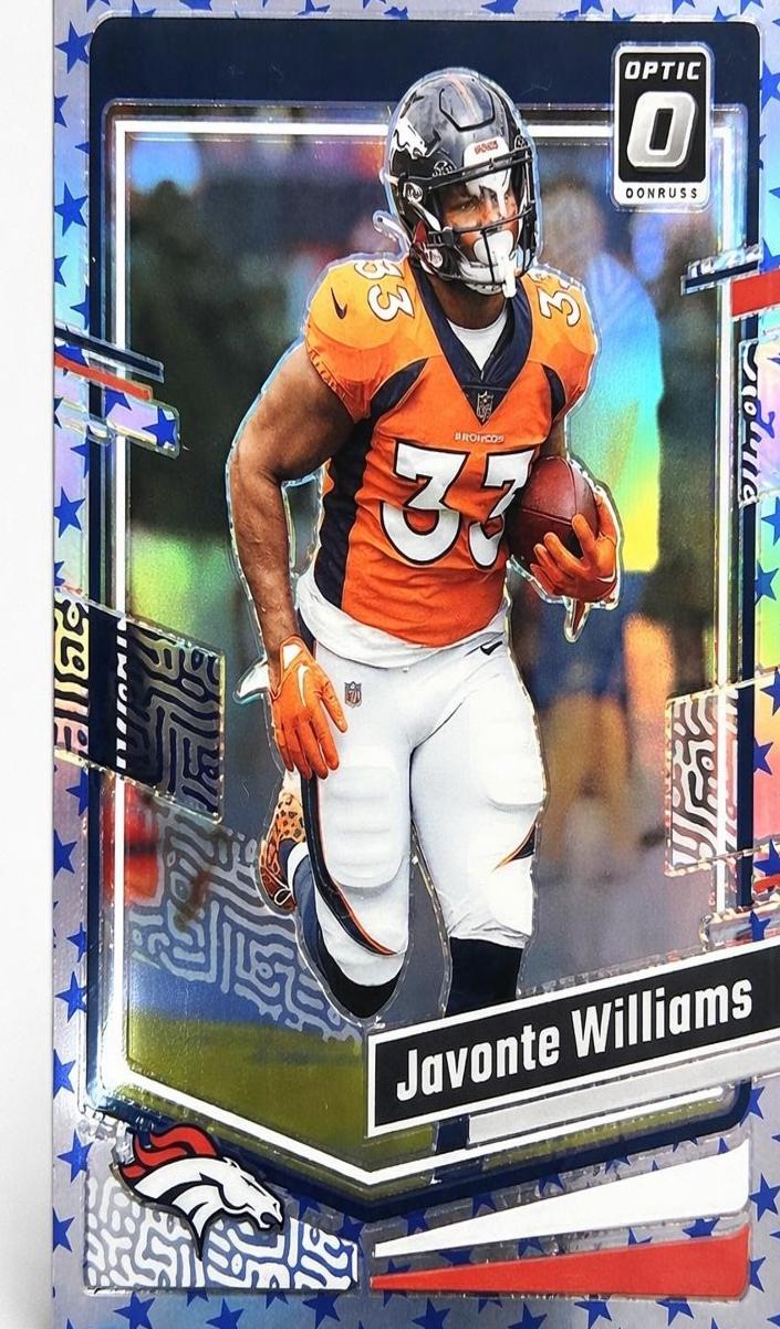 2023 Donruss Optic Football Stars Javonte Williams #54 PSA 10