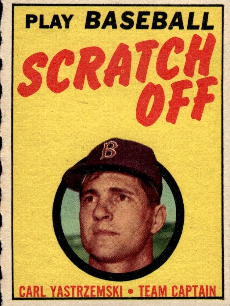 1970 Topps Scratch-Offs Baseball Carl Yastrzemski #NNO
