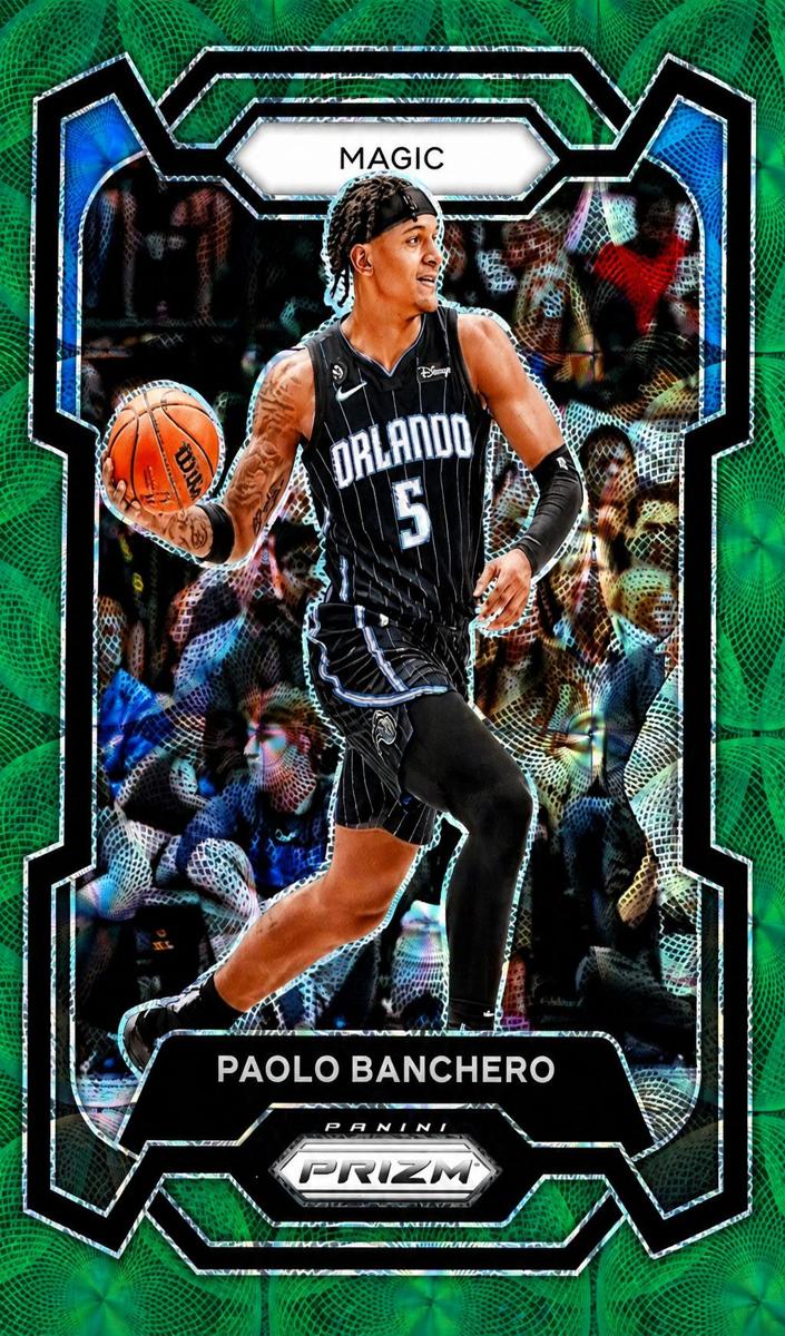 2023 Panini Prizm Basketball Choice Green Paolo Banchero #100 PSA 9
