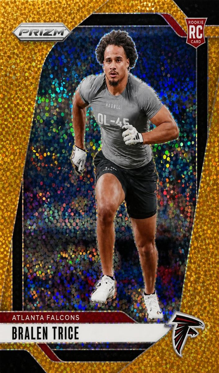 2024 Panini Prizm Football Gold Sparkle Bralen Trice #312