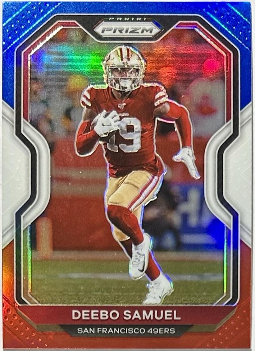 2020 Panini Prizm Football Red White and Blue Prizm Deebo Samuel #283
