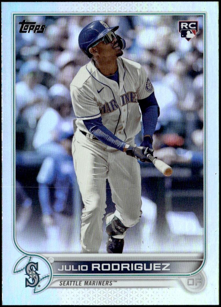 2022 Topps Update Baseball Rainbow Foil Julio Rodriguez #US44 PSA 9
