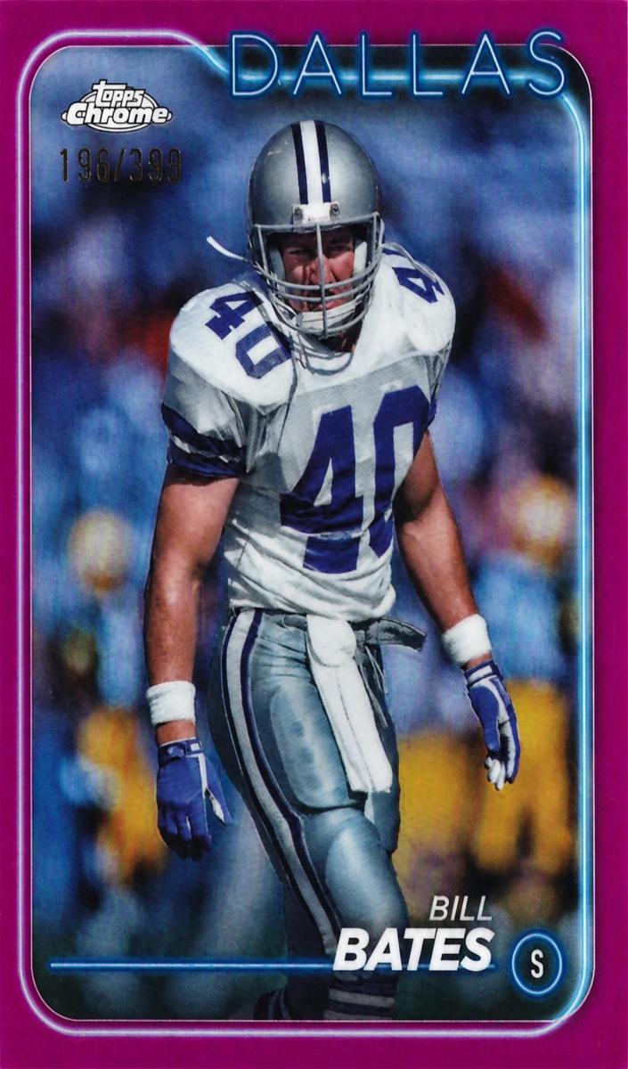 2024 Topps Chrome Football Pink Refractor Bill Bates #47