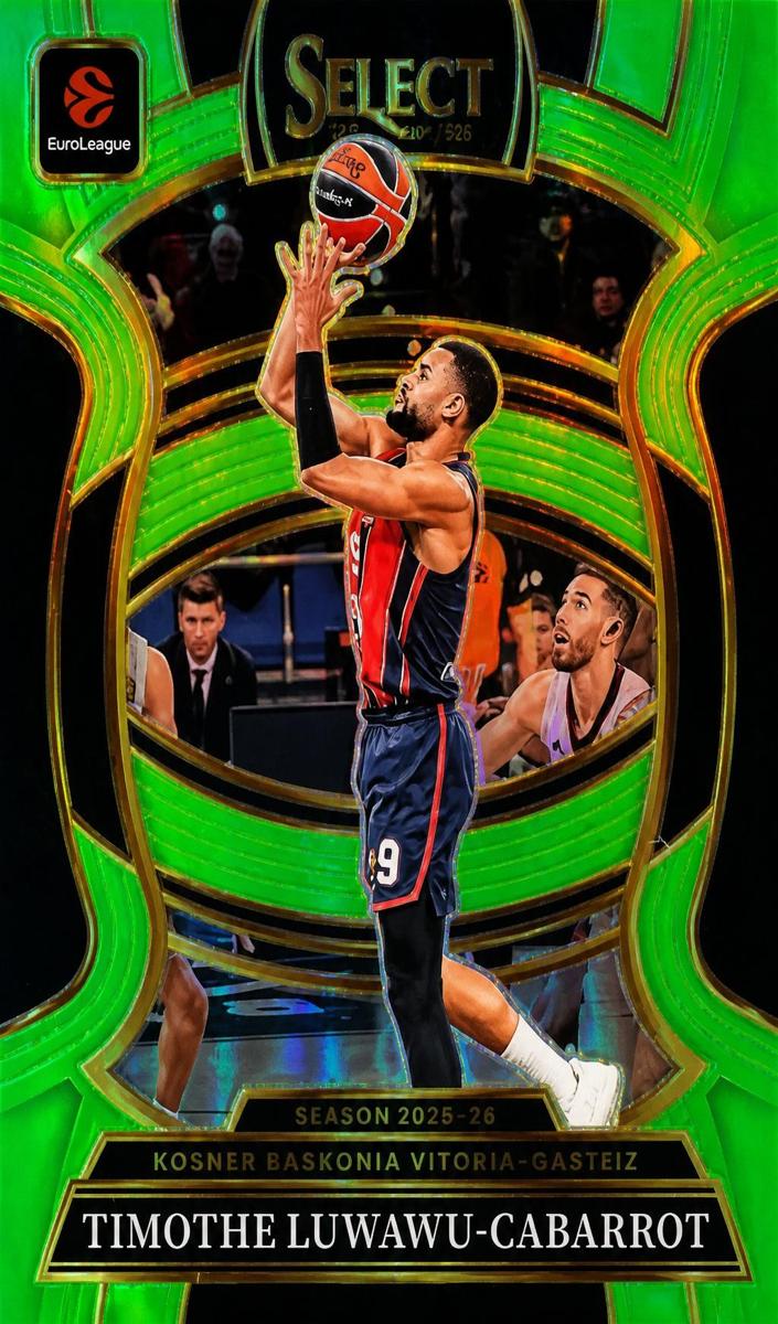 2025 Panini Select EuroLeague Basketball Neon Green Timothe Luwawu-Cabarrot #85