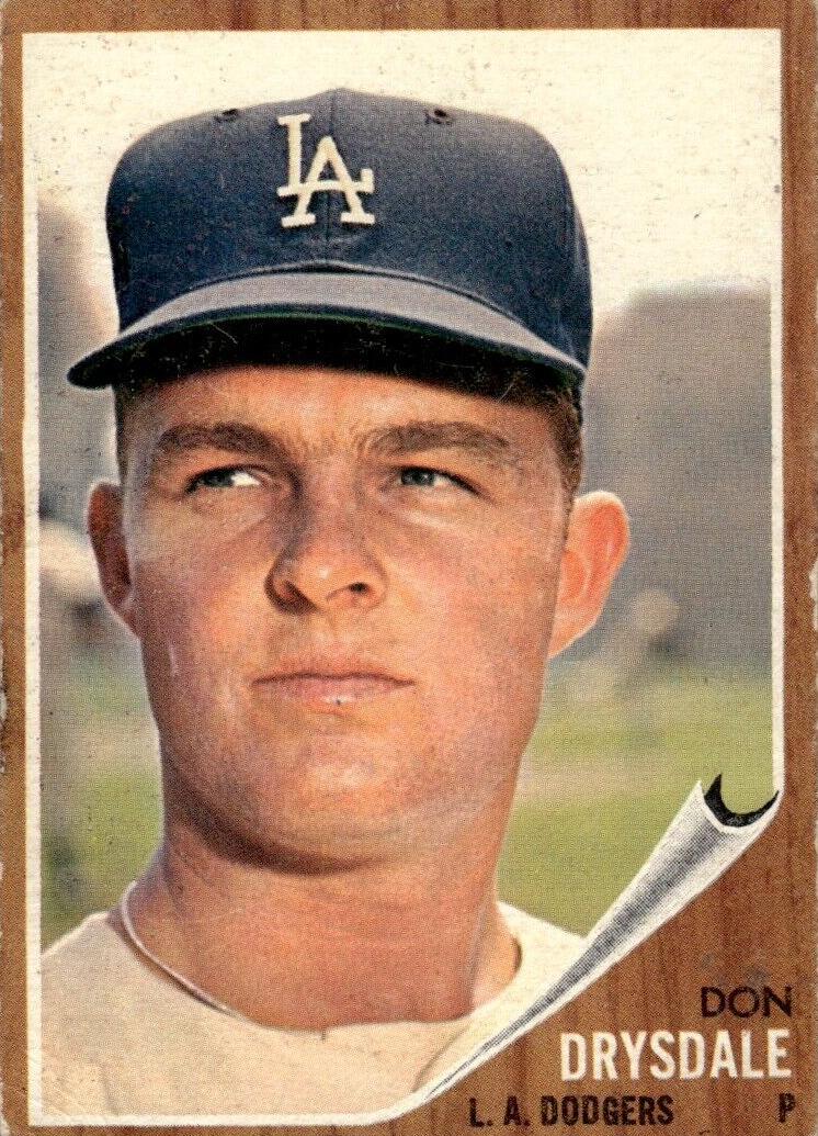 1962 Topps Baseball Don Drysdale #340 SGC 4.5