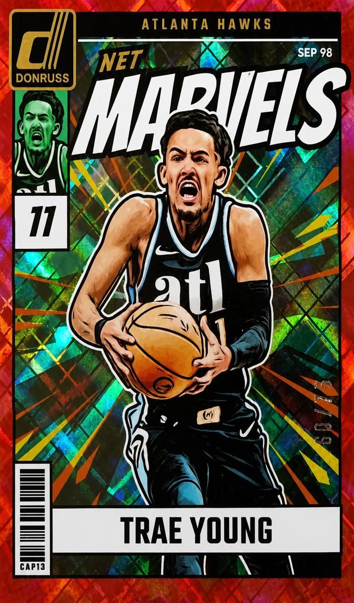 2024 Panini Donruss Basketball Diamond Red Trae Young #19 PSA 9