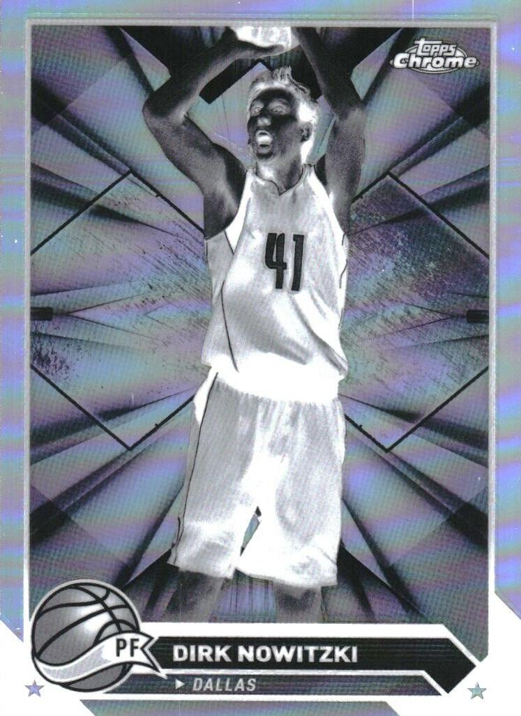 2023 Topps Chrome Basketball Negative Refractor Dirk Nowitzki #98