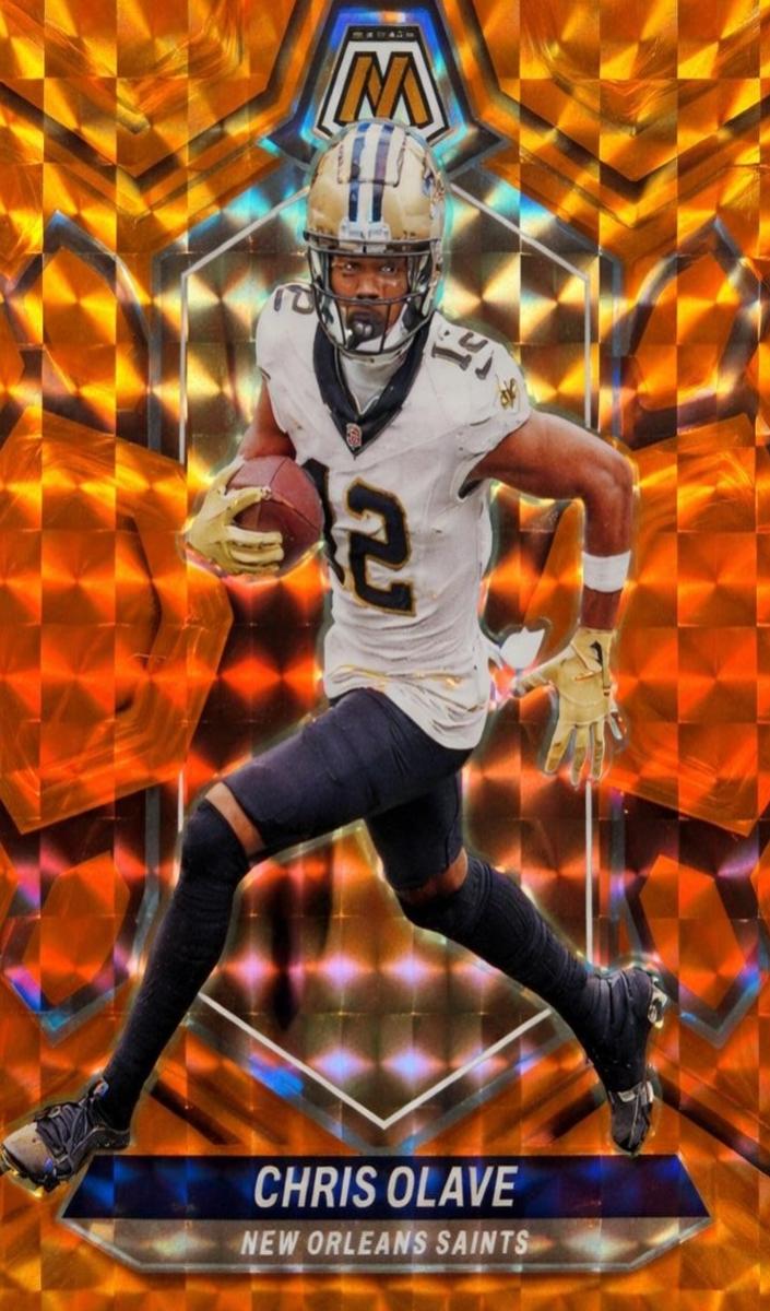 2024 Panini Mosaic Football Orange Chris Olave #157