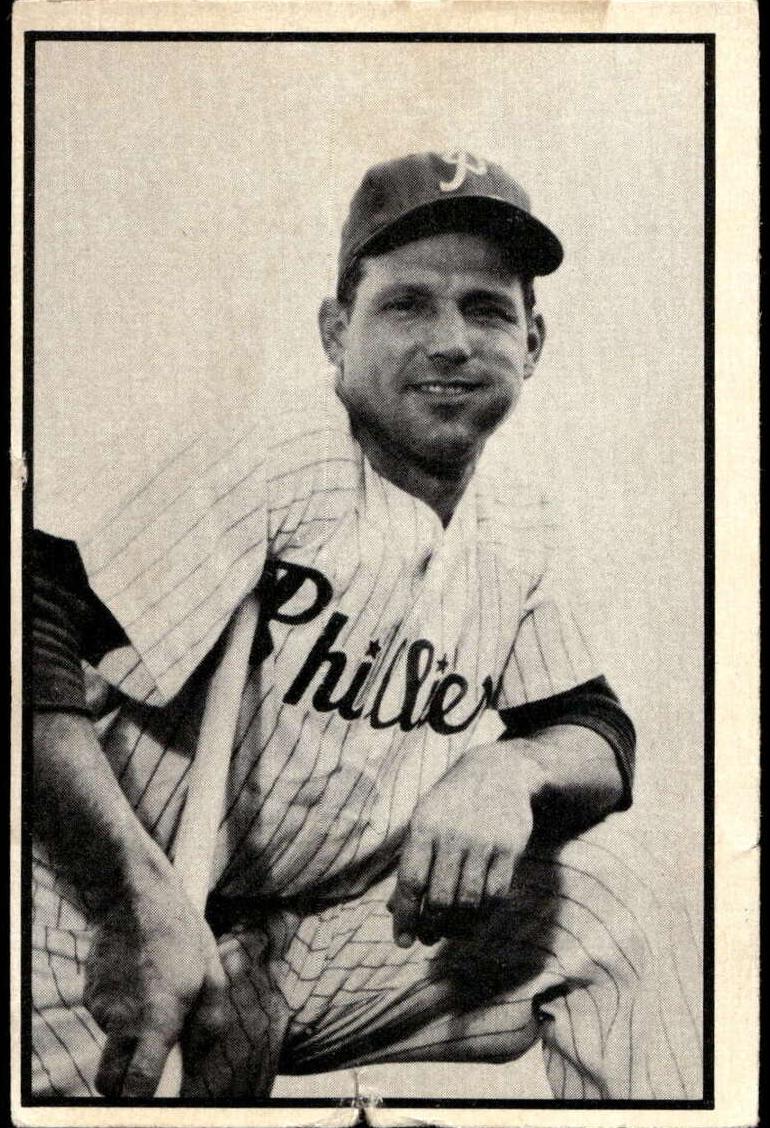 1953 Bowman Black and White Baseball Bill Nicholson #14