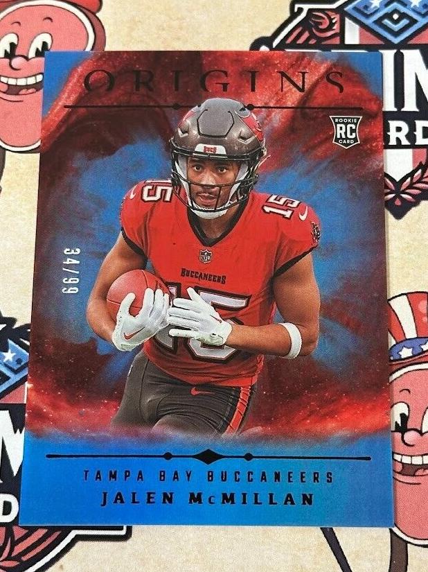 2024 Panini Origins Football Holo Blue Jalen McMillan #136